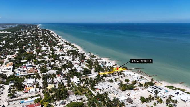 Fotografía 7 de En Venta Casa Frente Al Mar  En Chelem Con Amplio Terreno